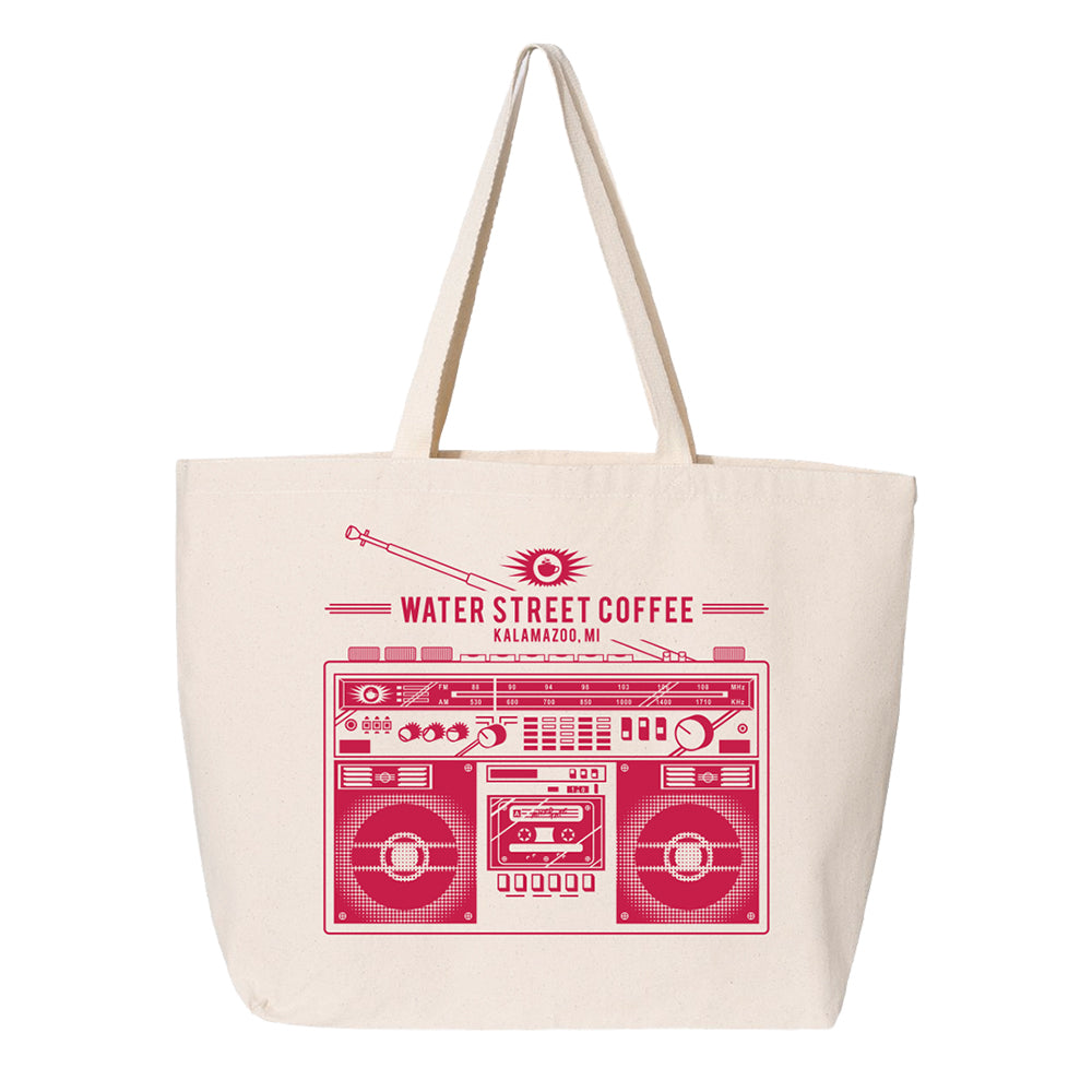 Boom Box Canvas Tote | Water Street Coffee