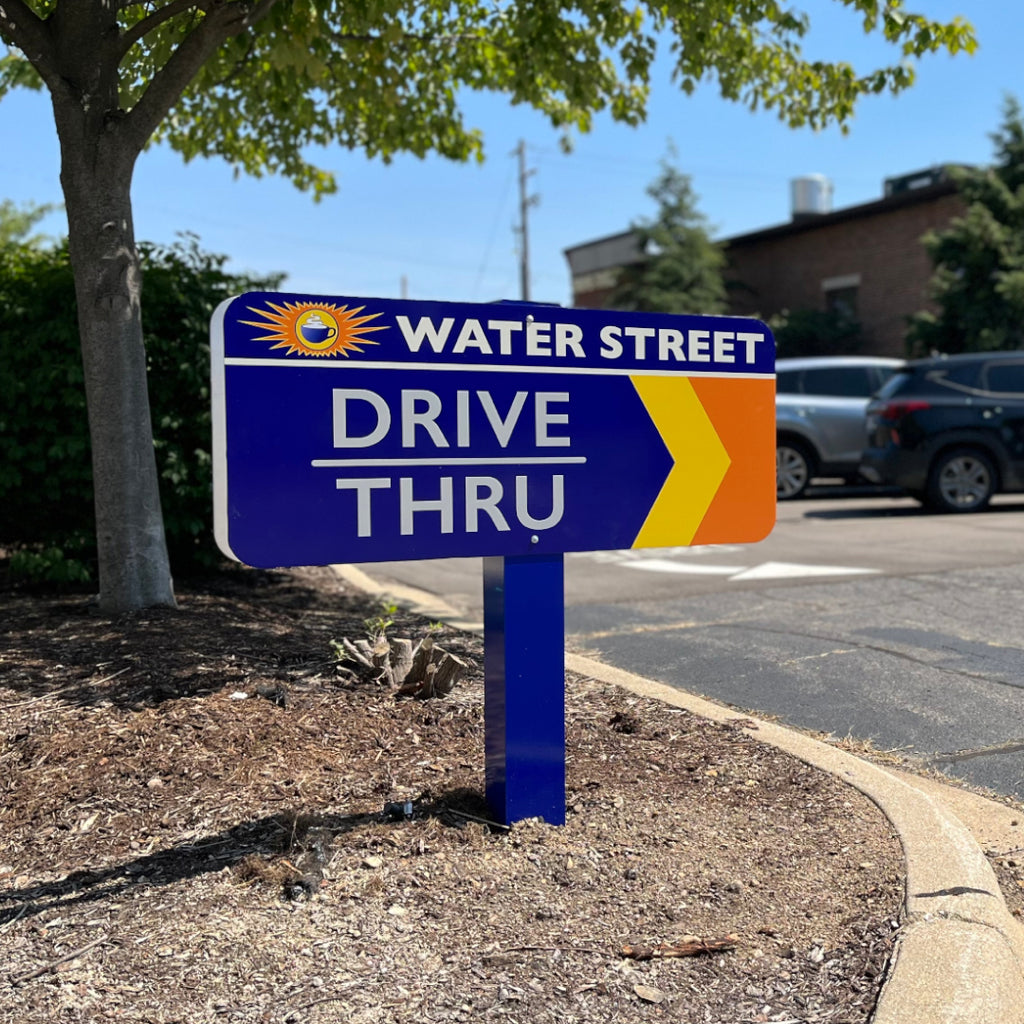 Harrison Drive-thru Directional Sign