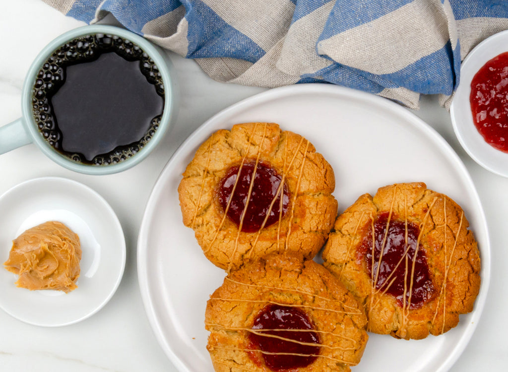 Peanut Butter & Jam Cookies