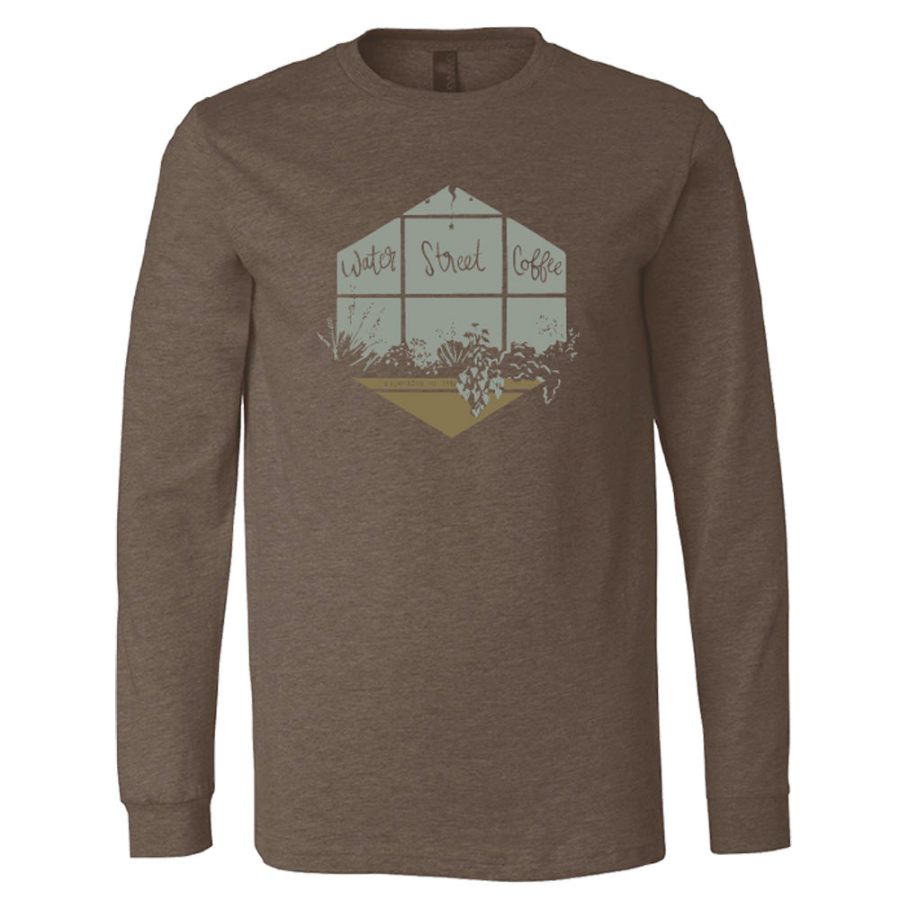 ヘザーブラウン Heather Brown Window Long Sleeve Shirt | Water Street Coffee