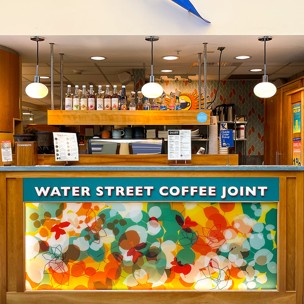 Colorful glass art