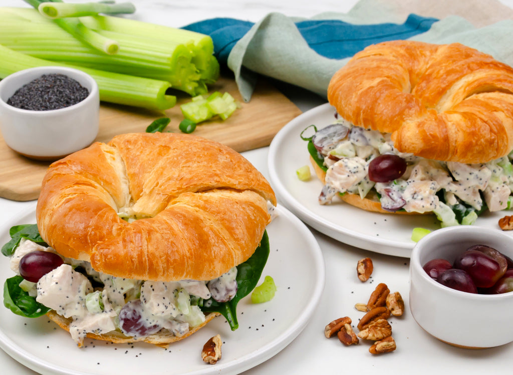 Chicken Pecan Salad Croissants