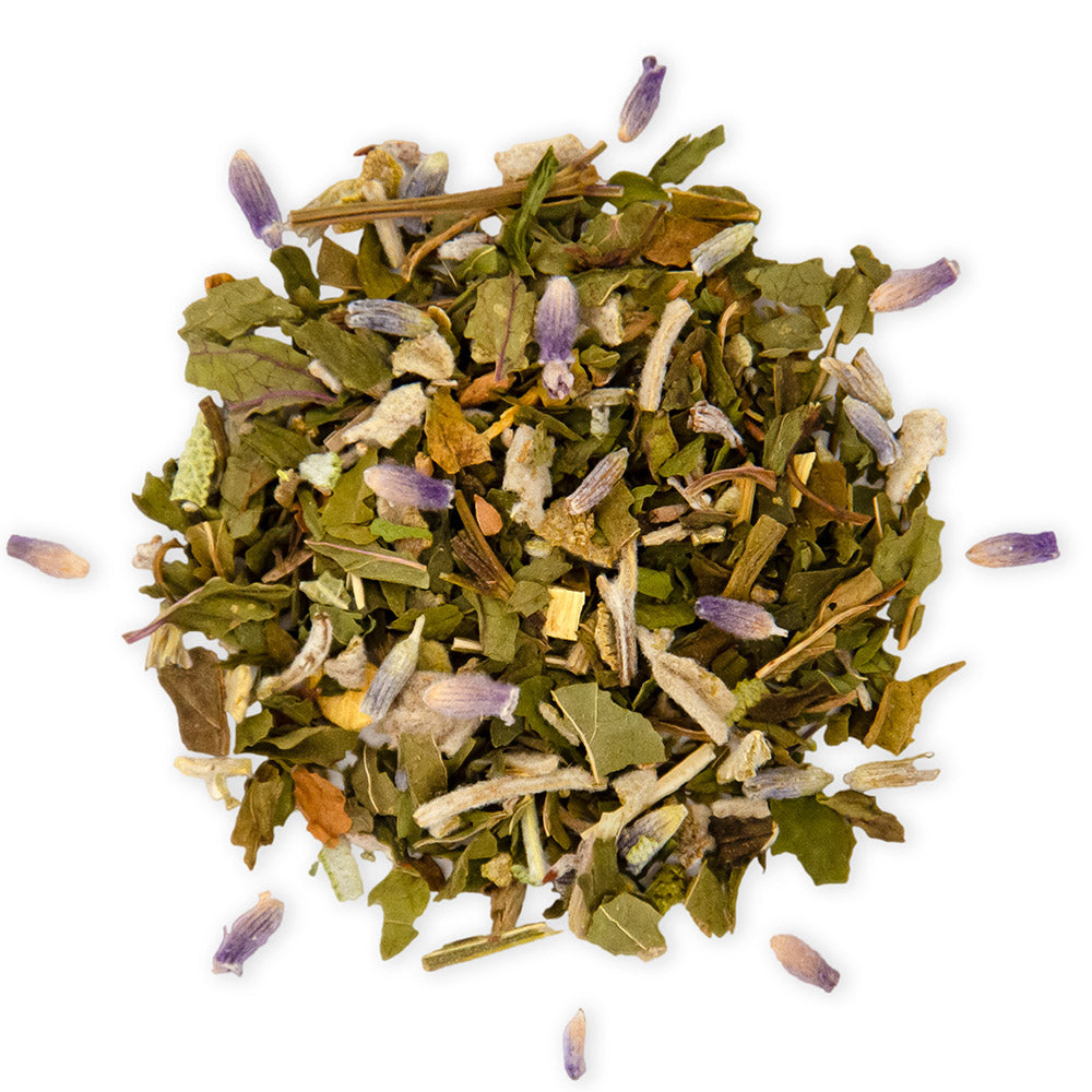 Lavender mint tea leaves